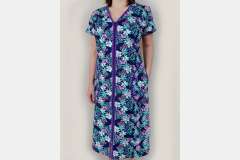 Халат на блискавці з кишенями