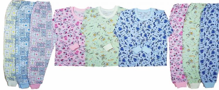 Пижамы детские цветные оптом и в розницу от производителя