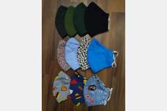 Маска побутова двошарова на гумці