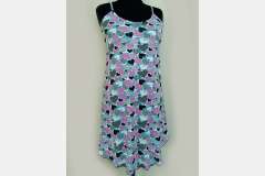 Сорочка на бретельках набивка