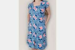 Халат на блискавці з коротким рукавом