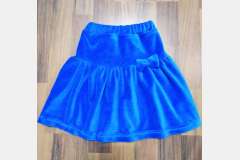 Велюрова спідниця з бантом