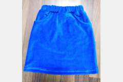 Спідниця велюрова з кишенями