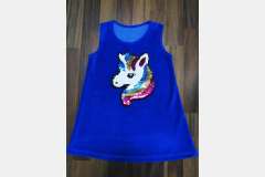 Сарафан велюр із нашивкою