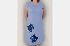 Туніка однотонна з накатом